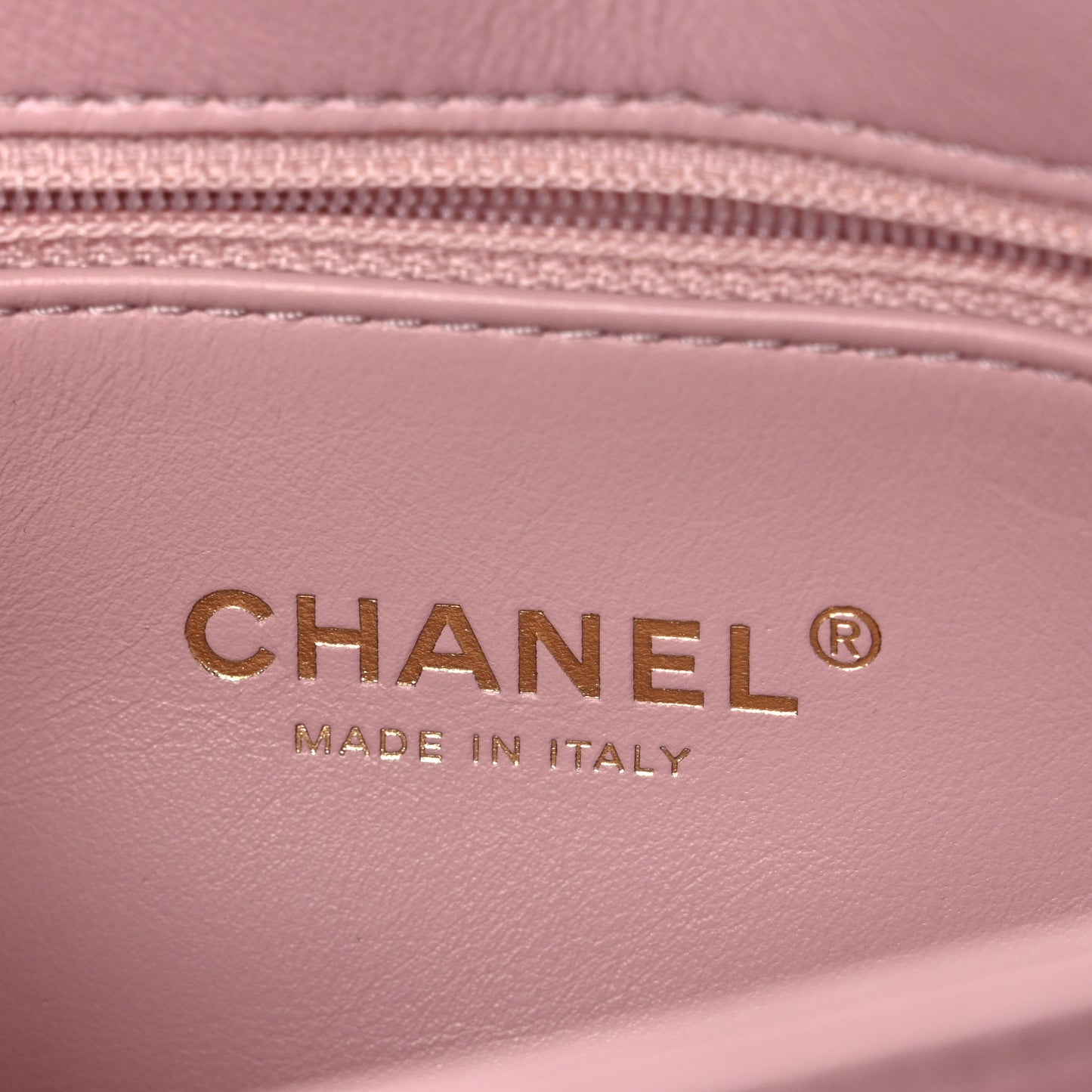 Lambskin Quilted Medium Color Match Flap Light Pink