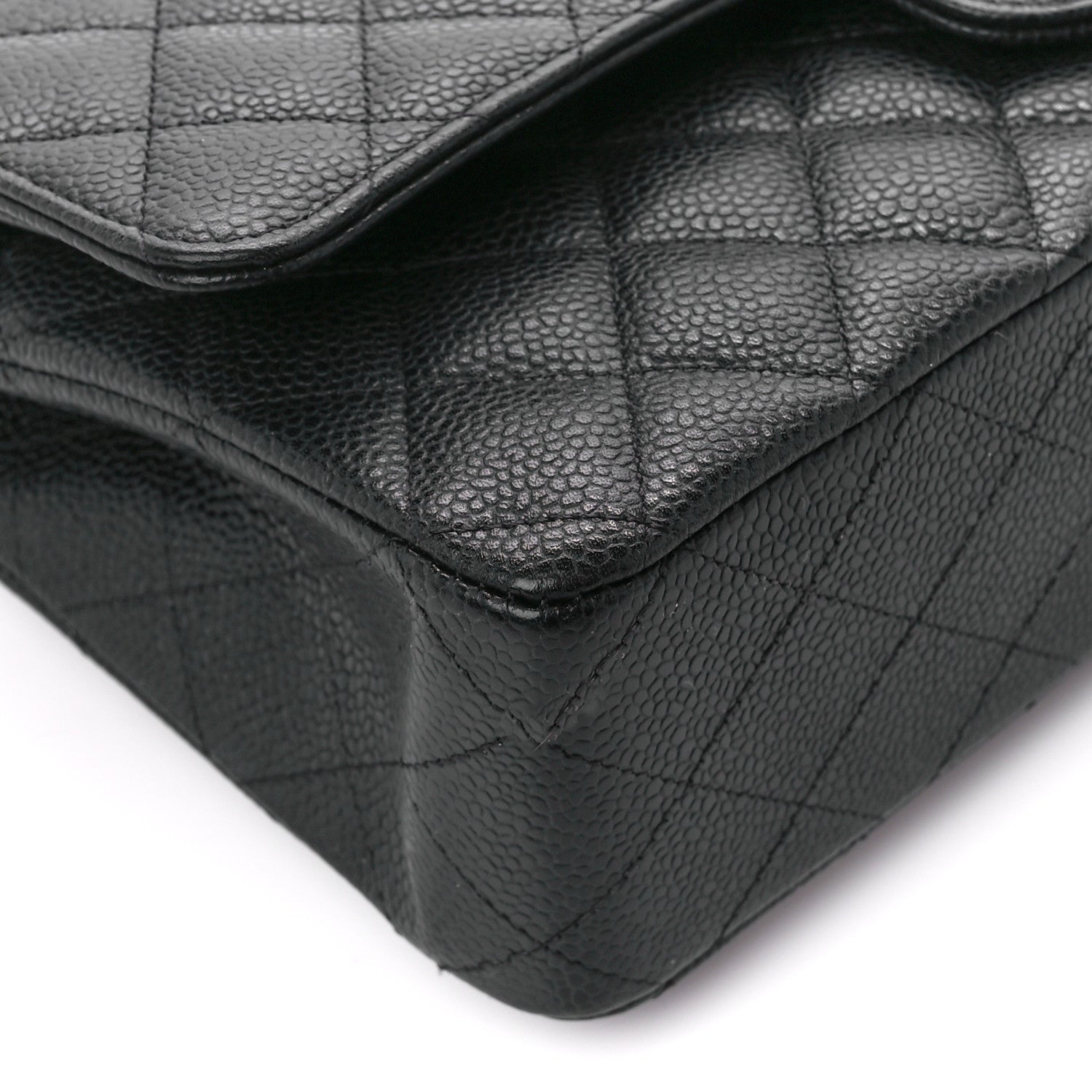 Chanel Caviar Quilted Medium Double Flap Black 10 of 12