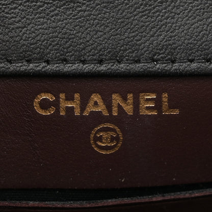 Chanel Lambskin Quilted Extra Mini Wallet On Chain WOC Black 6 of 11