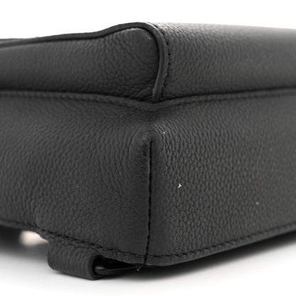 Louis Vuitton Grained Cowhide Aerogram Pilot Slingbag Black 8 of 11