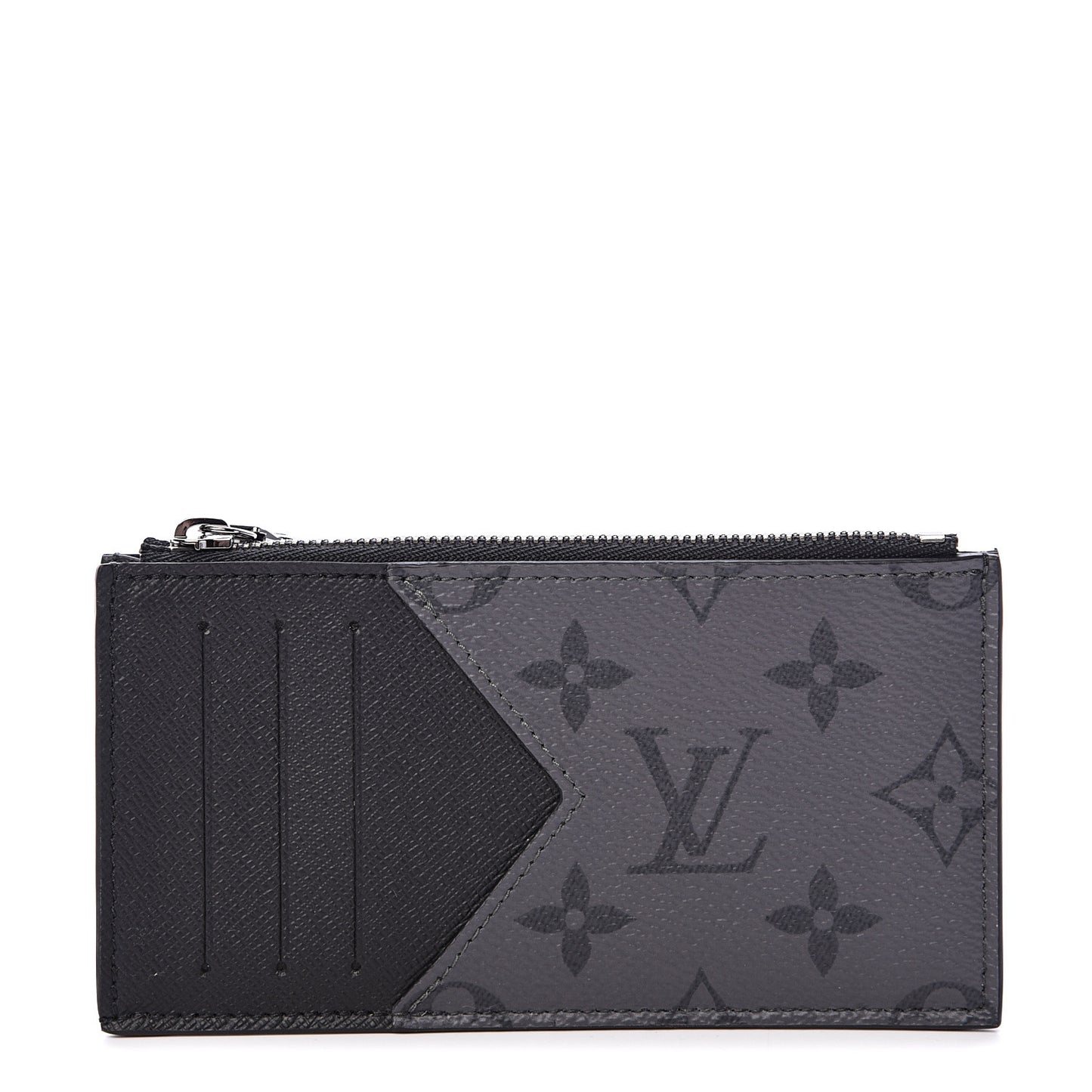 Reverse Monogram Eclipse Taiga Coin Card Holder