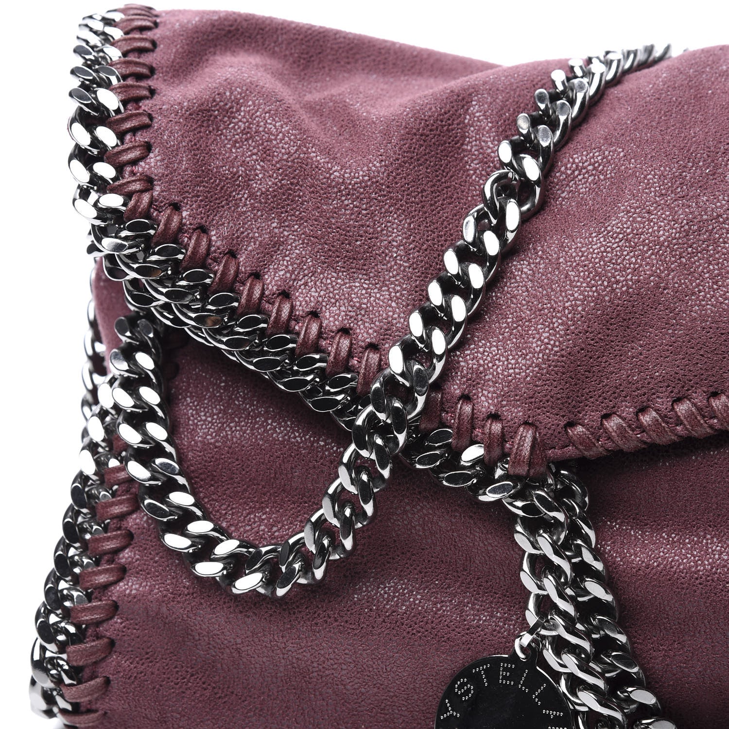 Stella McCartney Shaggy Deer Falabella Fold Over Tote Plum 8 of 8