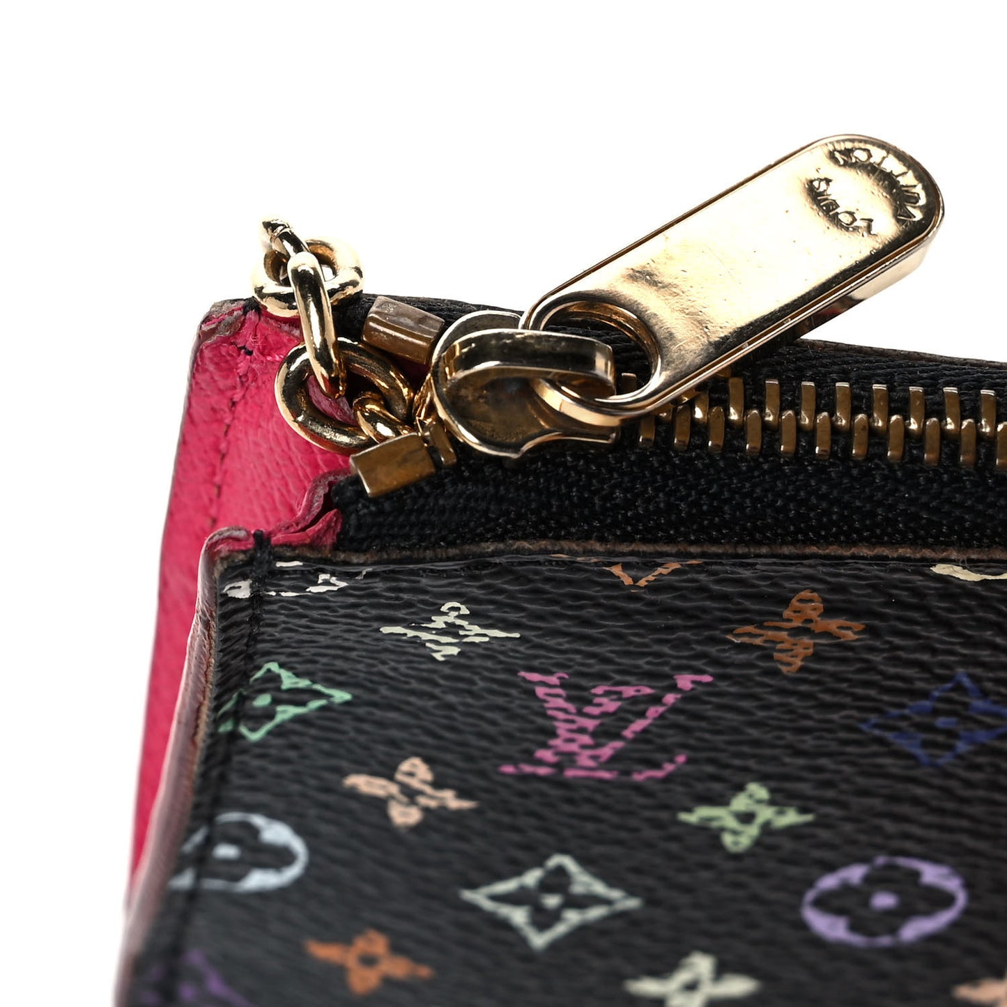 Monogram Multicolor Key Pouch Black Grenade