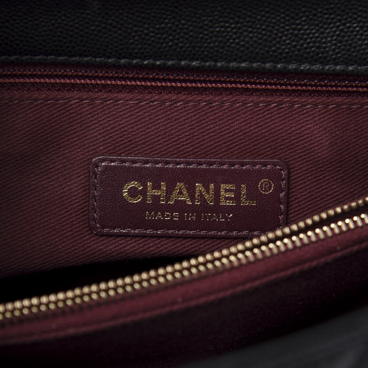 Caviar Quilted Small Coco Handle Flap Black