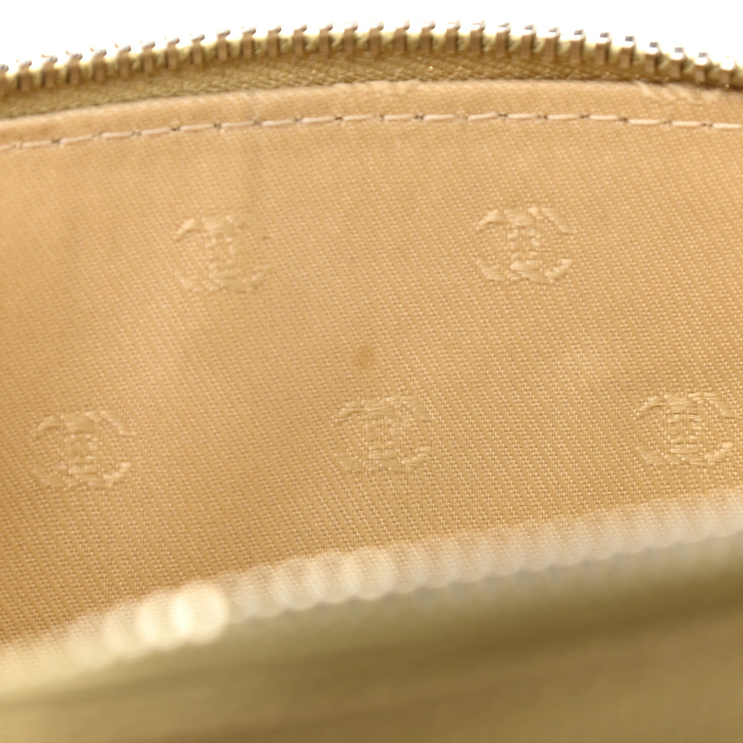 Chanel Metallic Goatskin Cosmetic Case Gold 8 of 8