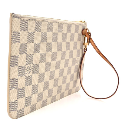 Louis Vuitton Damier Azur Neverfull MM GM Pochette 3 of 8