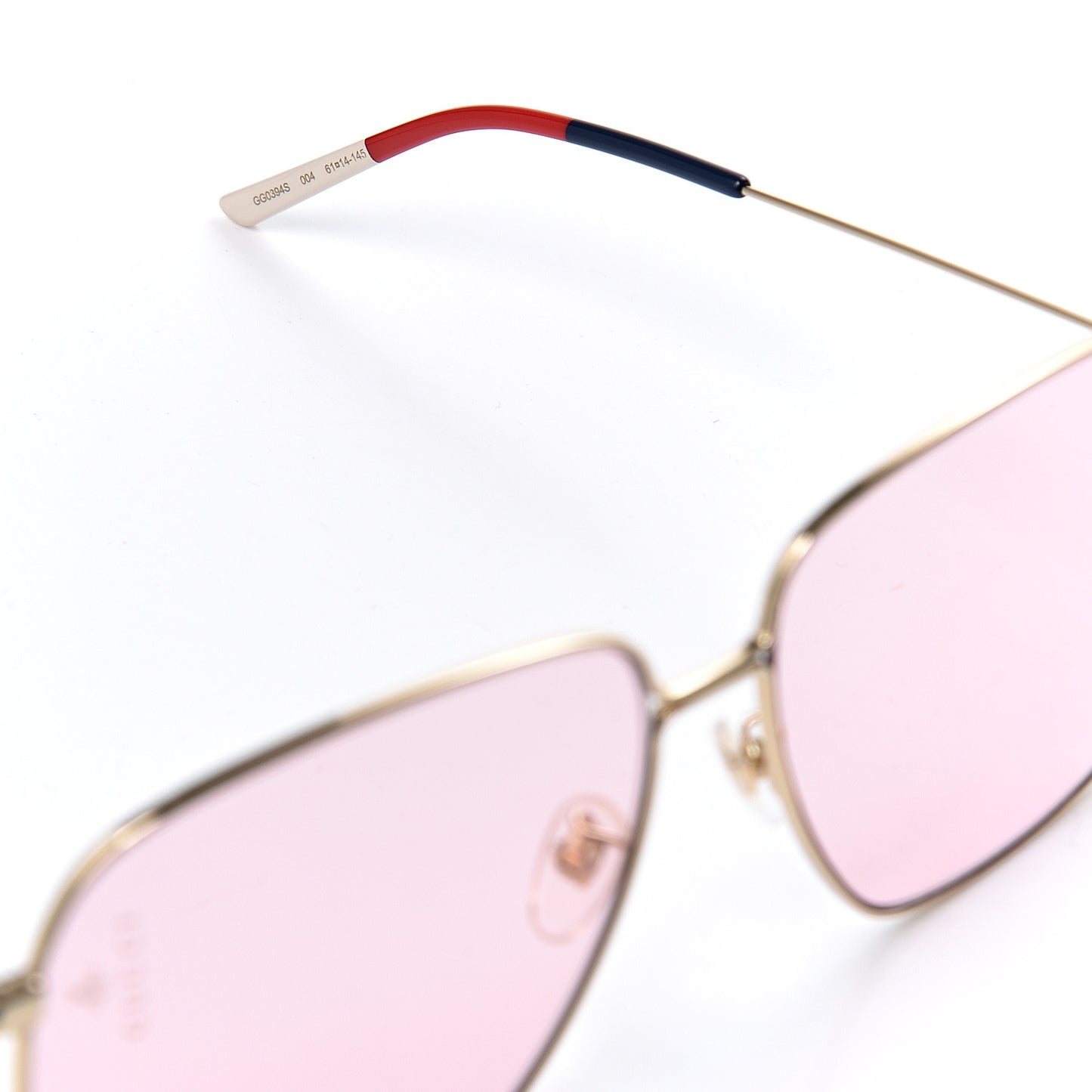 Rectangular Frame Interlocking G Sunglasses GG0394S Pink