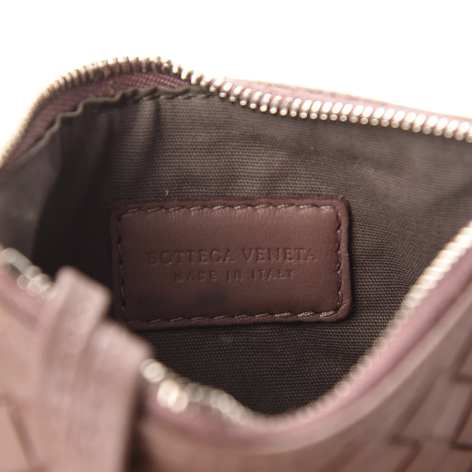 Bottega Veneta Nappa Intrecciato Key Holder Noce 7 of 8
