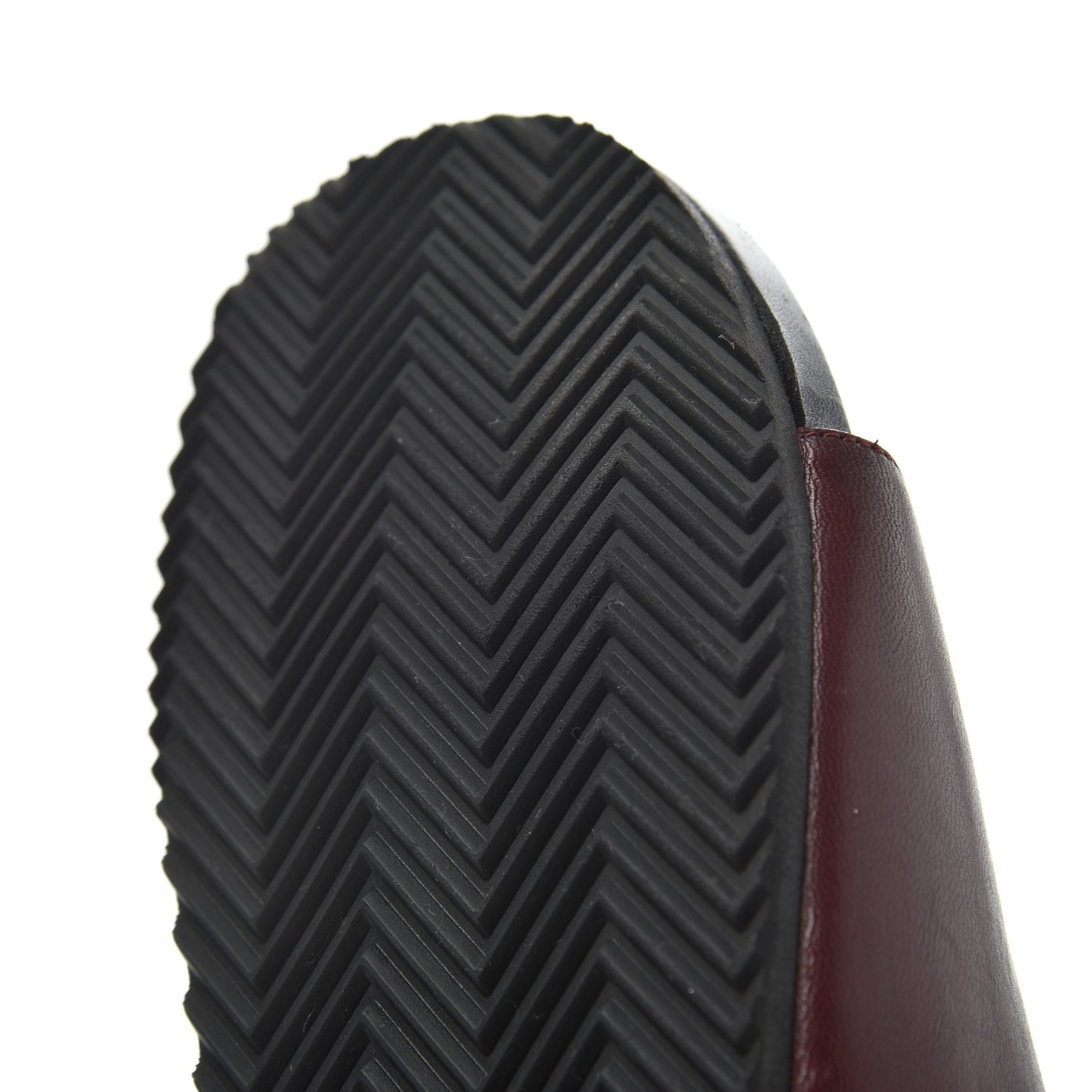 Lambskin Joan Slide Sandals size 39 in Burgundy