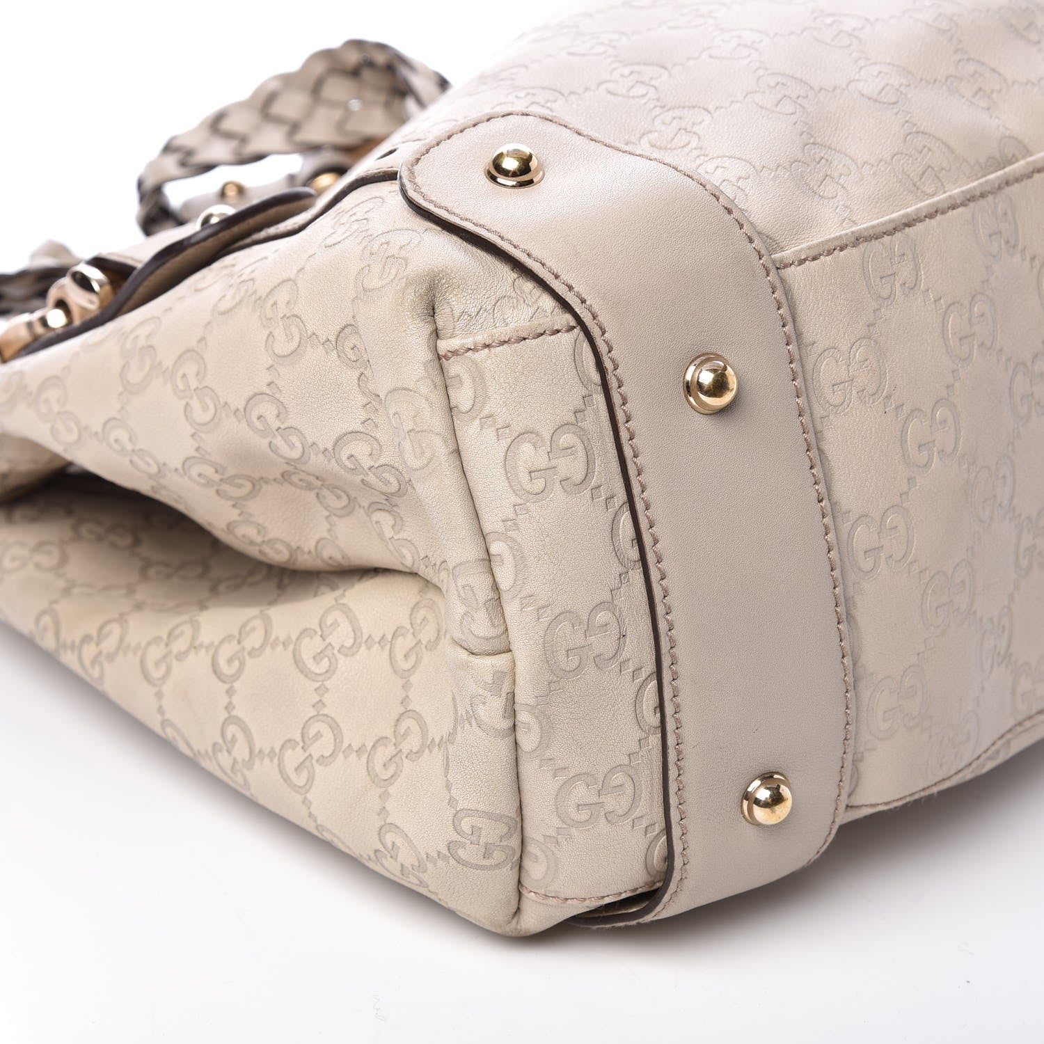 Gucci Guccissima Medium Pelham Shoulder Bag Off White 15 of 16