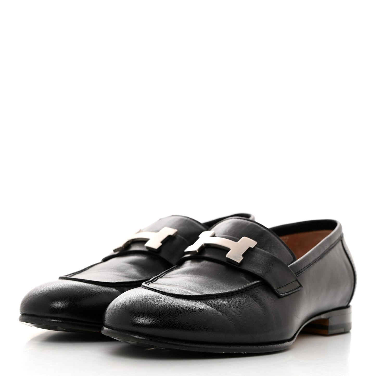 Goatskin Womens Paris Loafers 36 Black