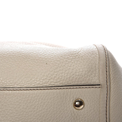 Gucci Pebbled Calfskin Large Soho Shoulder Bag Off White 12 of 13