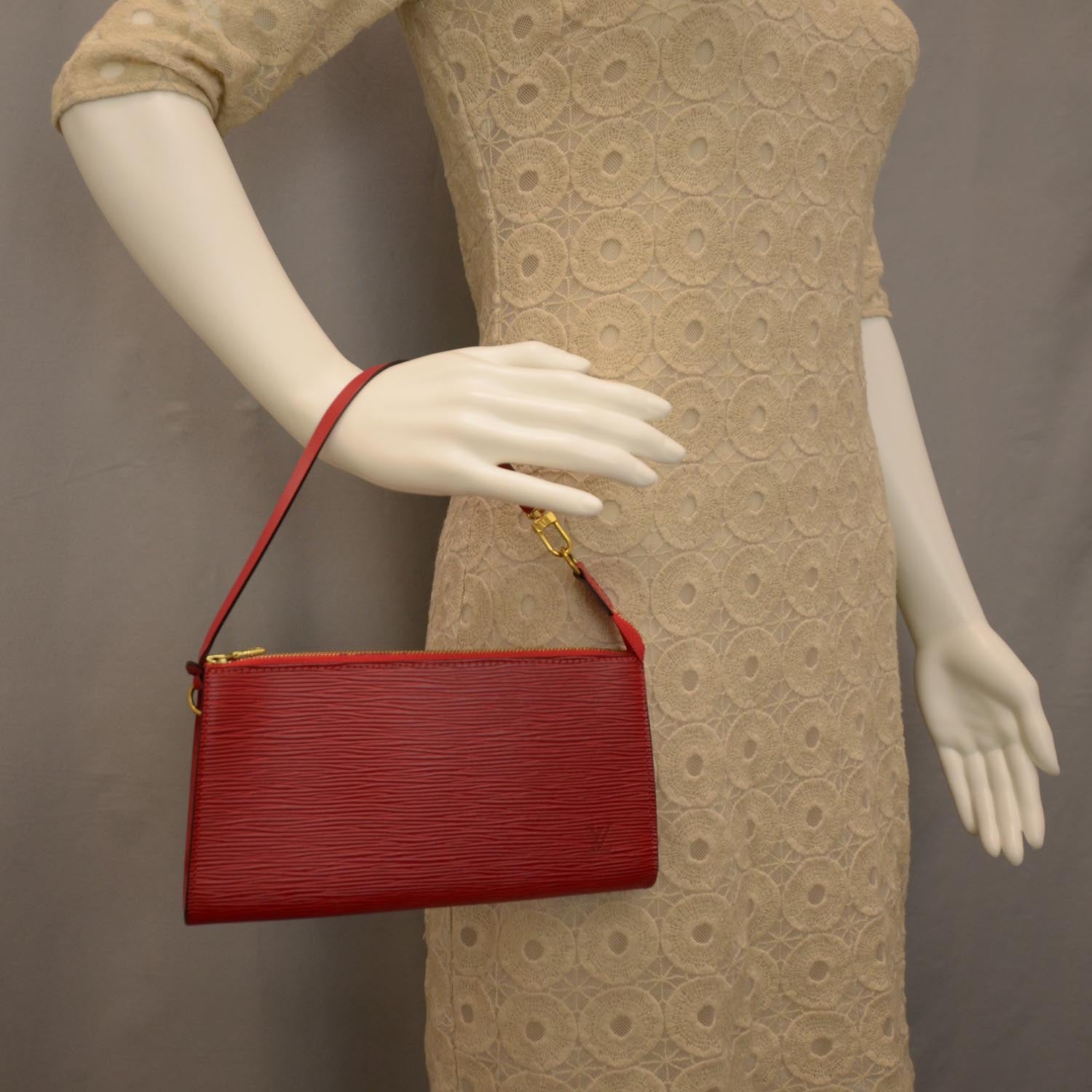 Louis Vuitton Epi Pochette Accessories 24 Rouge 2 of 8