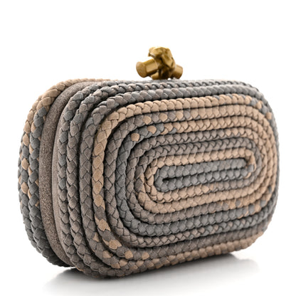 Bottega Veneta Nappa Intrecciato Braided Knot Clutch Brown 3 of 7