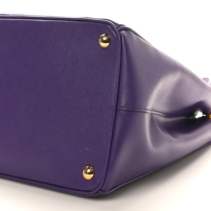 Prada Saffiano Medium Galleria Double Zip Tote Viola 9 of 9