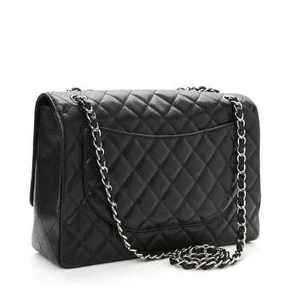 Chanel Caviar Quilted Maxi Single Flap Black 3 of 11