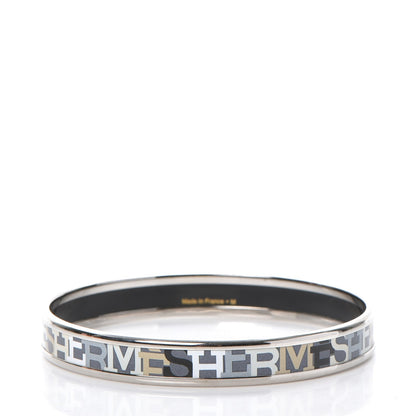 Hermes Enamel Printed Narrow Capitales Bracelet 65 3 of 6