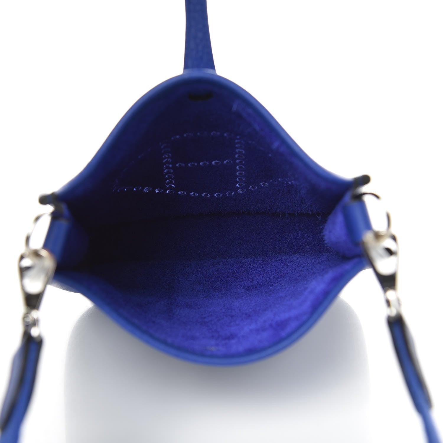 Hermes Taurillon Clemence Evelyne TPM Bleu Electrique 5 of 11