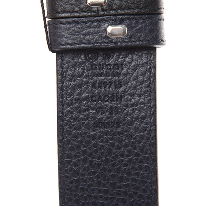 Gucci Calfskin 1973 Reversible Belt 95 38 Black Navy 11 of 16