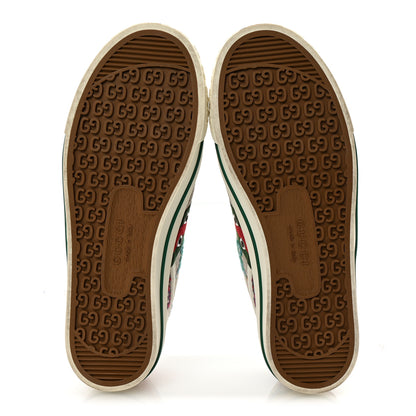 Gucci Linen Psychedelic Mini GG Monogram Womens 1977 Tennis Sneakers 38 Multicolor Mystic White 6 of 8