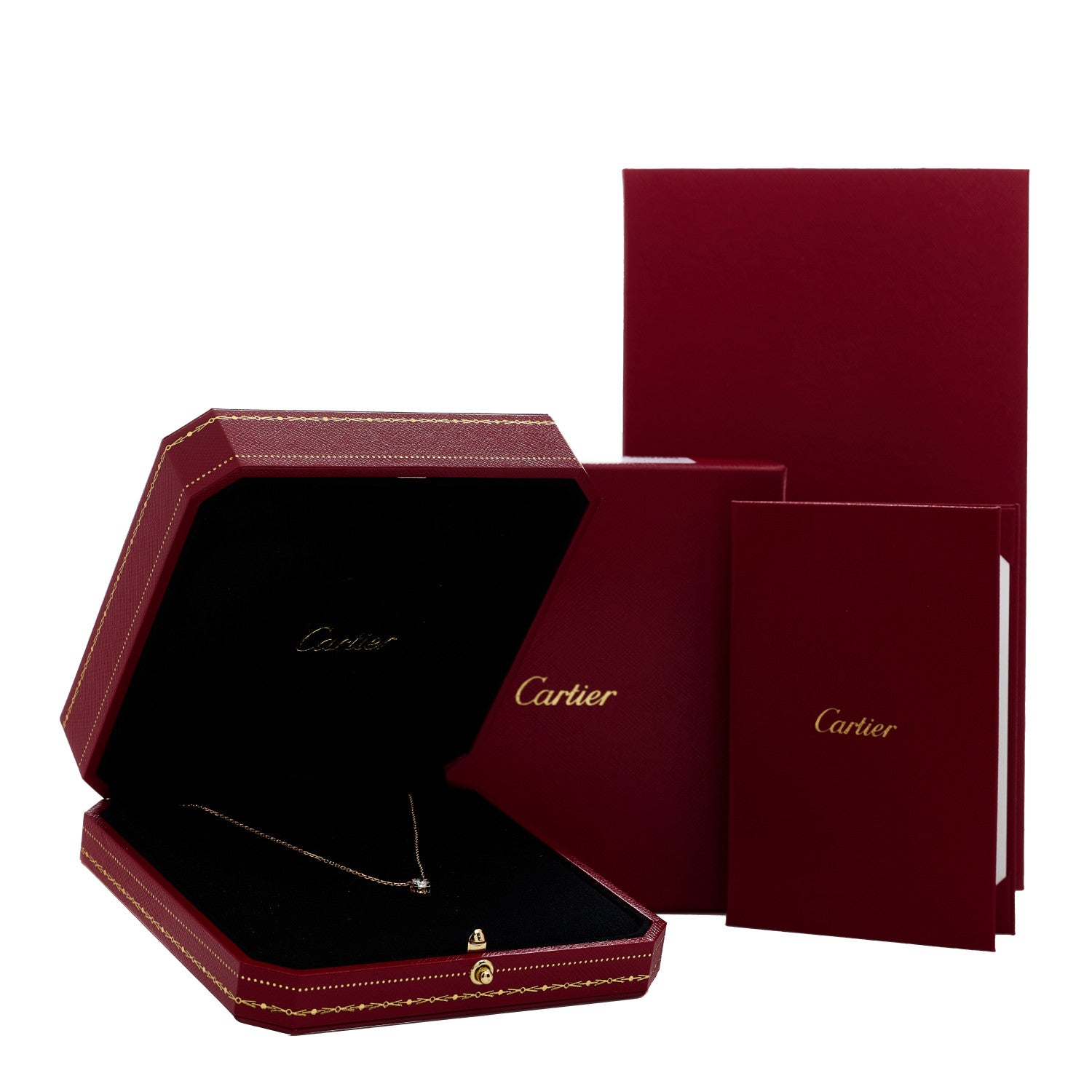 Cartier 18K Pink Gold Diamond .24ct C De Cartier Pendant Necklace 5 of 5