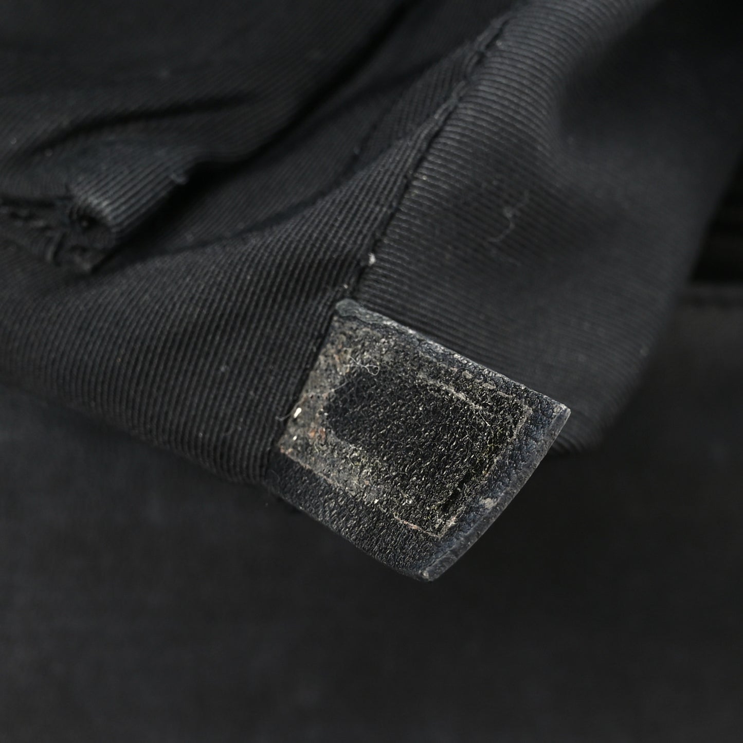 Patent Quilted Large Boy Flap Black