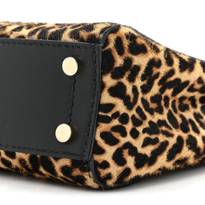 Jimmy Choo Calf Hair Leopard Print Mini Varenne Top Handle 8 of 10