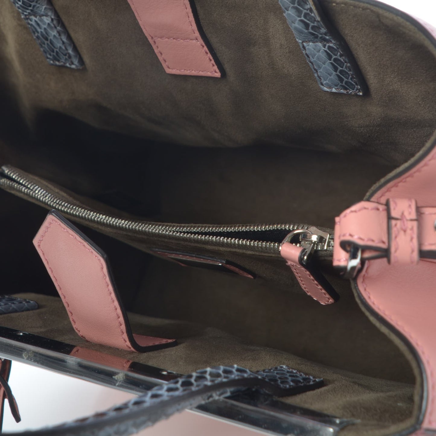 Vitello Dolce Elaphe Monster Petite 2Jours Tote Bois de Rose Naturale