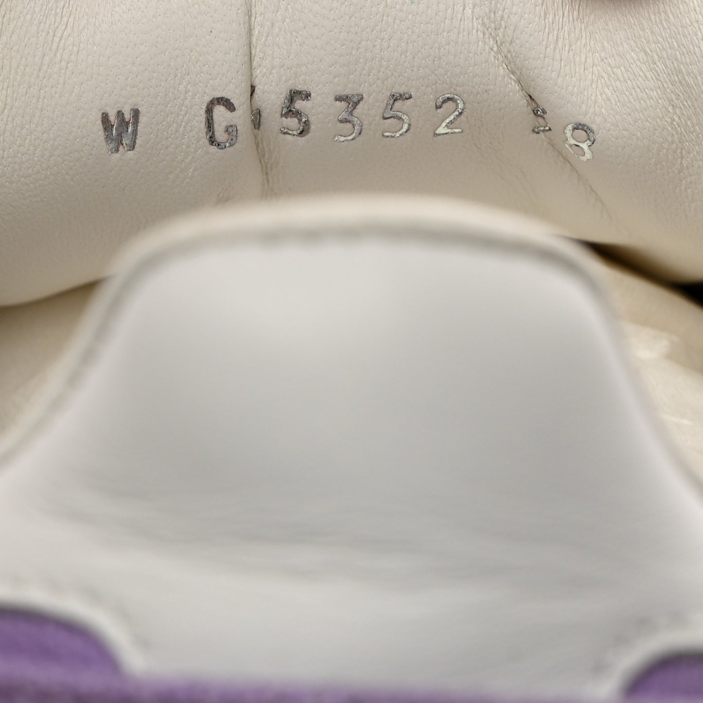 Cotton Sneakers 38 Purple White