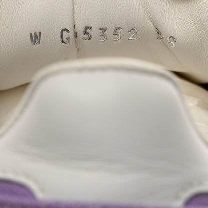 Chanel Cotton Sneakers 38 Purple White 7 of 10