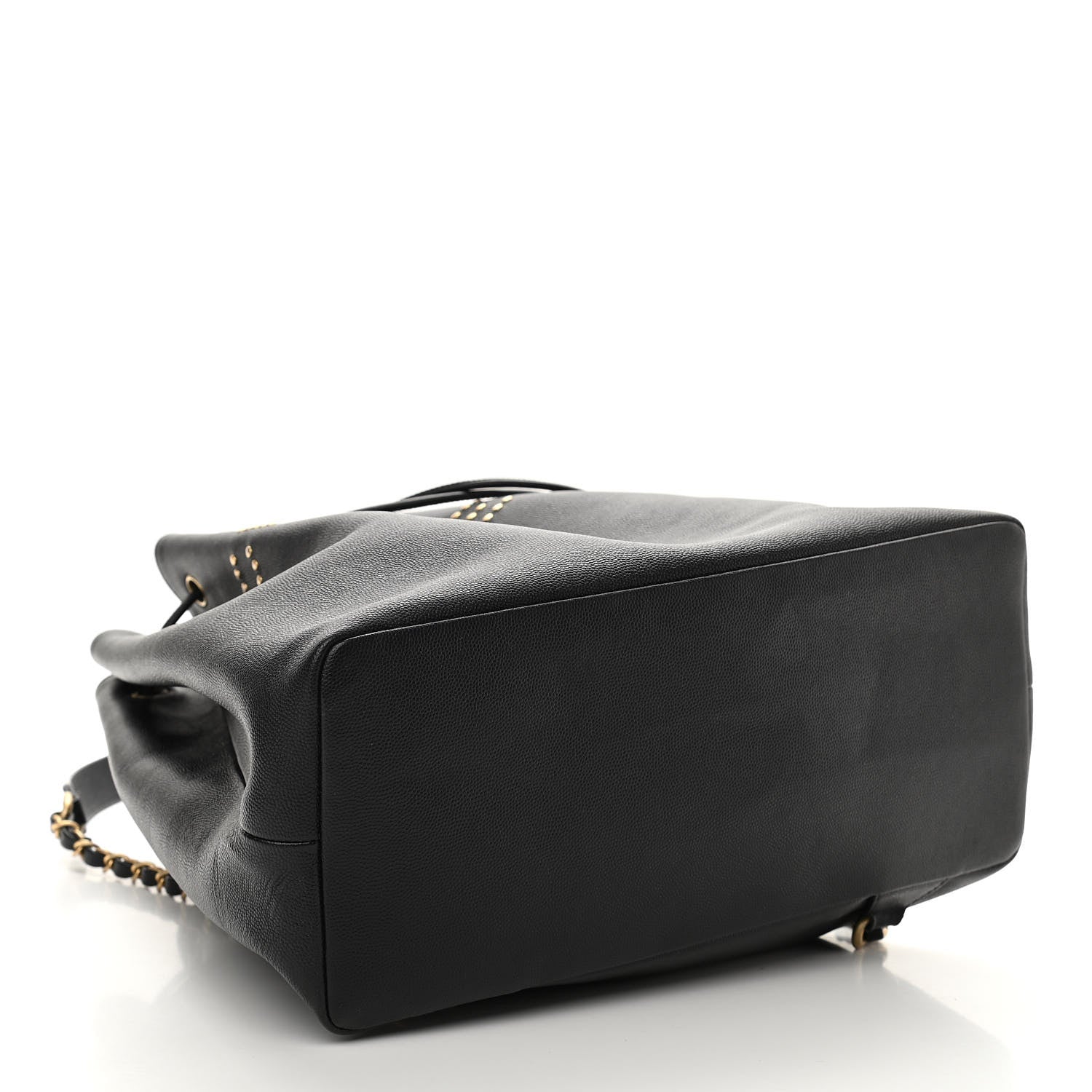 Chanel Caviar Deauville Drawstring Backpack Black 4 of 10