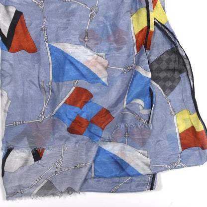 Louis Vuitton Cotton Silk LV Flags Scarf 3 of 3
