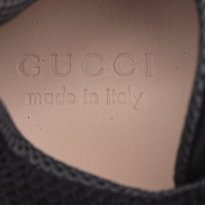 Gucci X SEGA Mesh Suede Calfskin Mens Flashtrek Sneakers 5.5 Black Silver 7 of 8