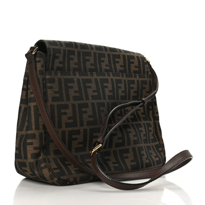 Fendi Zucca Vitello Artic Messenger Bag Tobacco Castagna 3 of 9