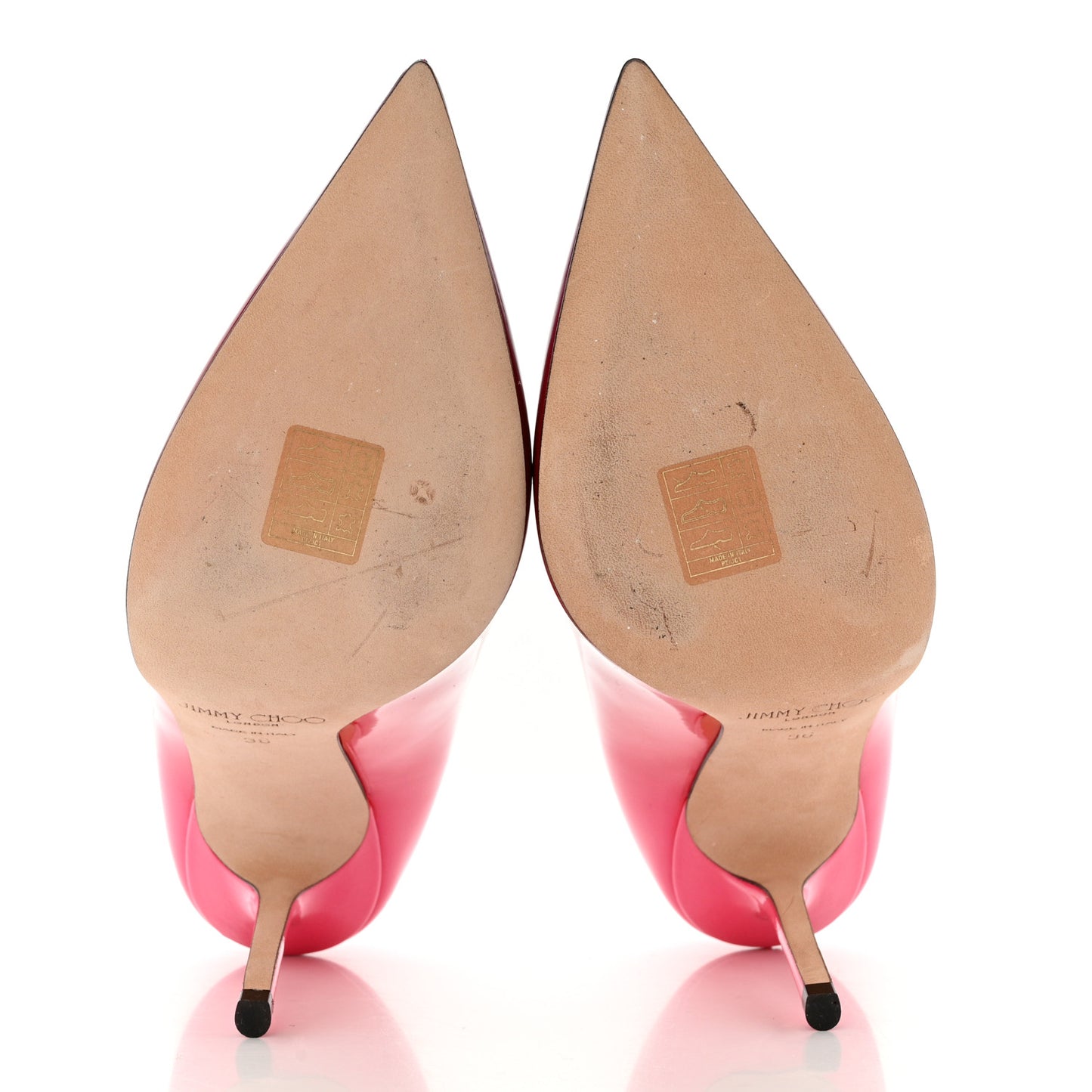 Gradient Patent Calfskin Love 100 Pumps 36 Pink Multicolor