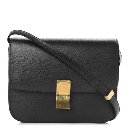 Celine Liege Calfskin Medium Classic Box Flap Bag Anthracite 1 of 17