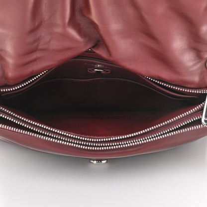 Salvatore Ferragamo Calfskin Small Viva Bow Shoulder Bag Burgundy 5 of 10