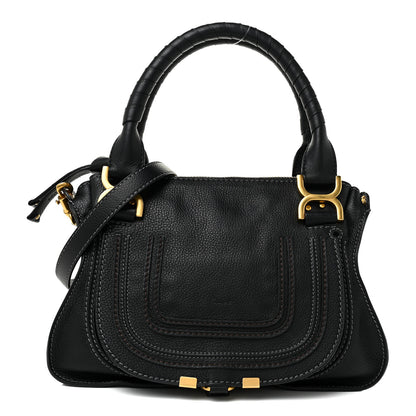 Chloe Calfskin Small Marcie Satchel Black 1 of 16