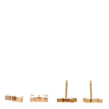 Louis Vuitton 18K Pink Yellow Gold Diamond Idylle Blossom Reversible Stud Earrings 3 of 3