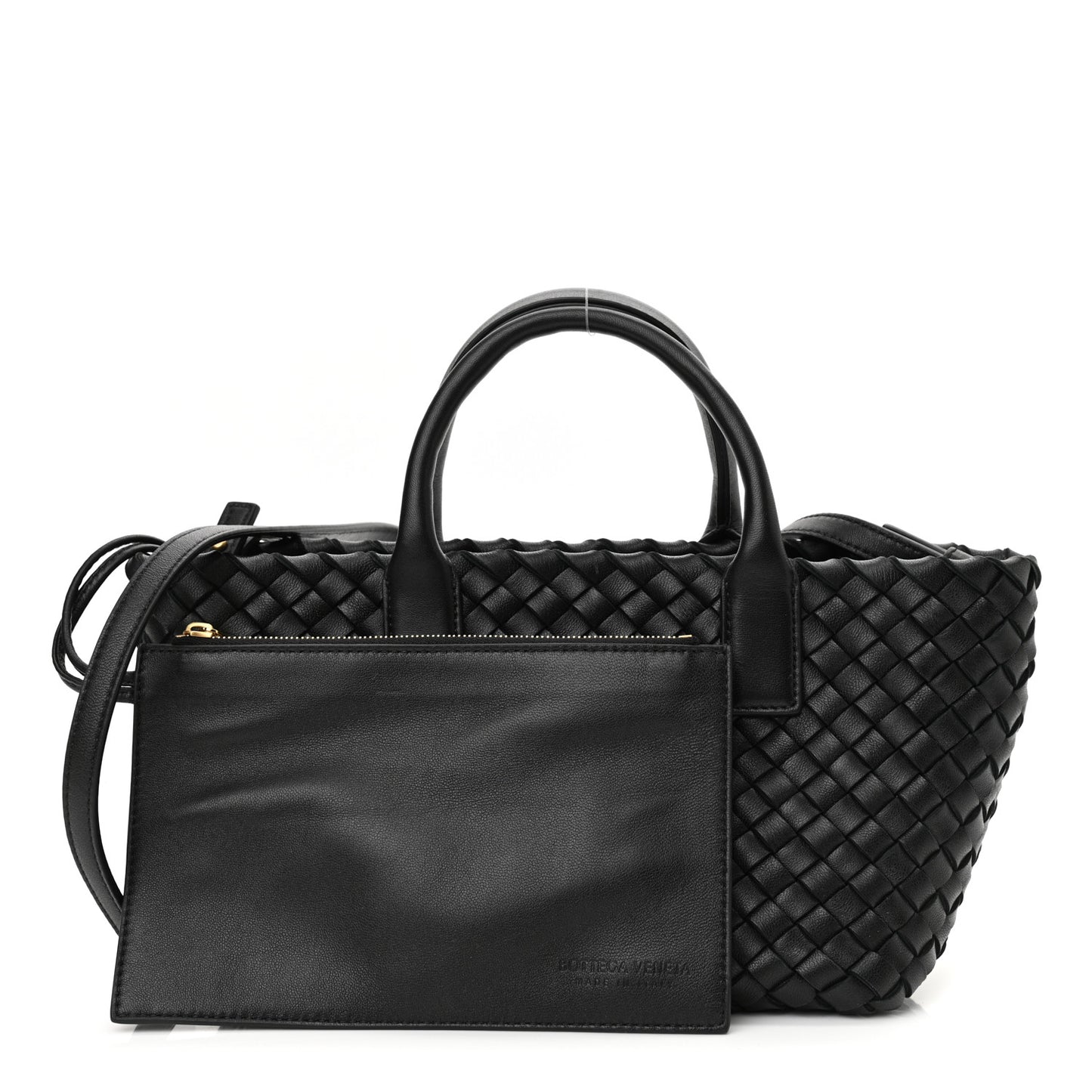 Nappa Intrecciato Mini Cabat Black