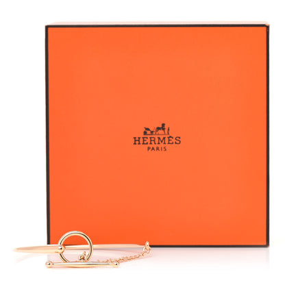 Hermes 18K Rose Gold Filet d'Or Bracelet LG 4 of 4