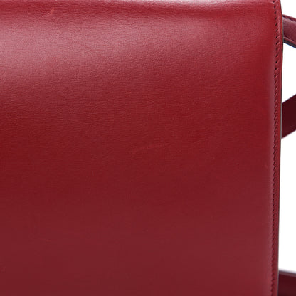 Celine Box Calfskin Medium Classic Box Flap Bag Red 15 of 18