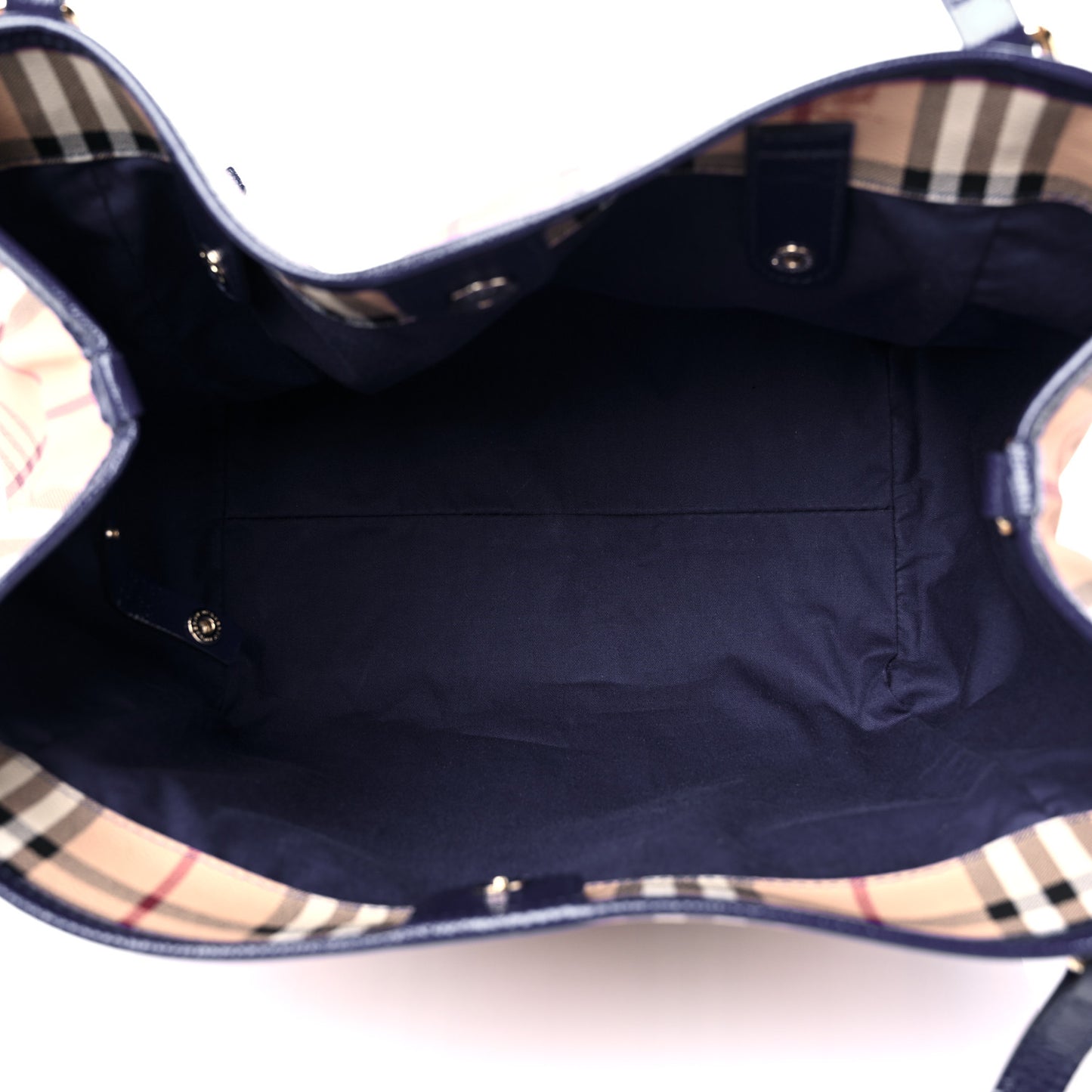 Haymarket Check Small Canterbury Tote Brilliant Blue