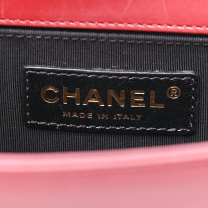 Chanel Glazed Calfskin Small Boy Flap Red 5 of 10