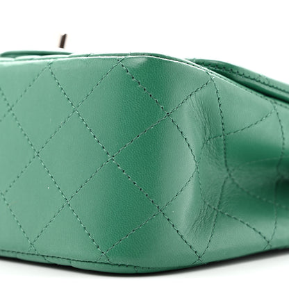 Chanel Lambskin Quilted Mini Square Flap Green 10 of 11