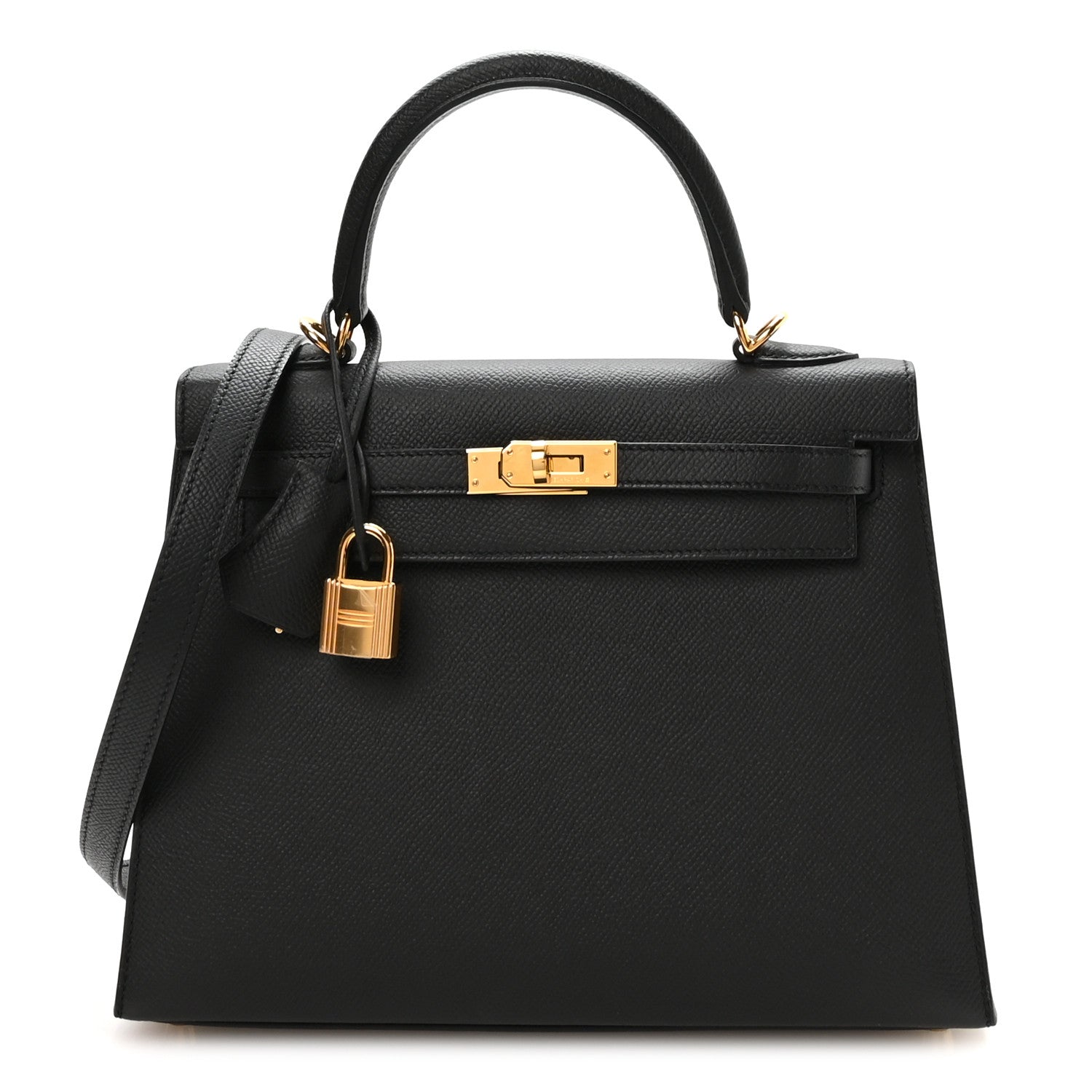 Hermes Epsom Kelly Sellier 25 Black 1 of 11