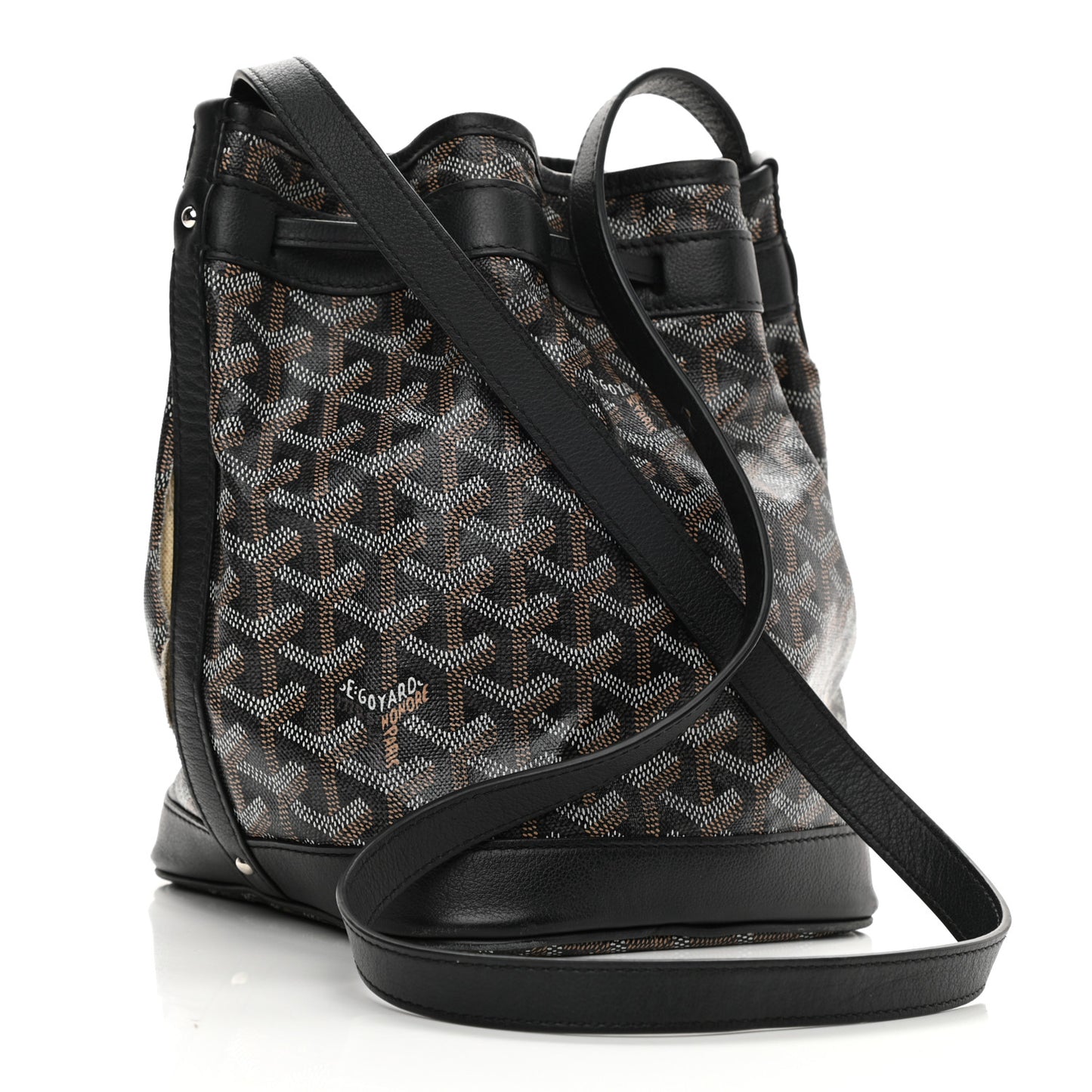 Goyardine Petit Flot Bucket Bag PM Black