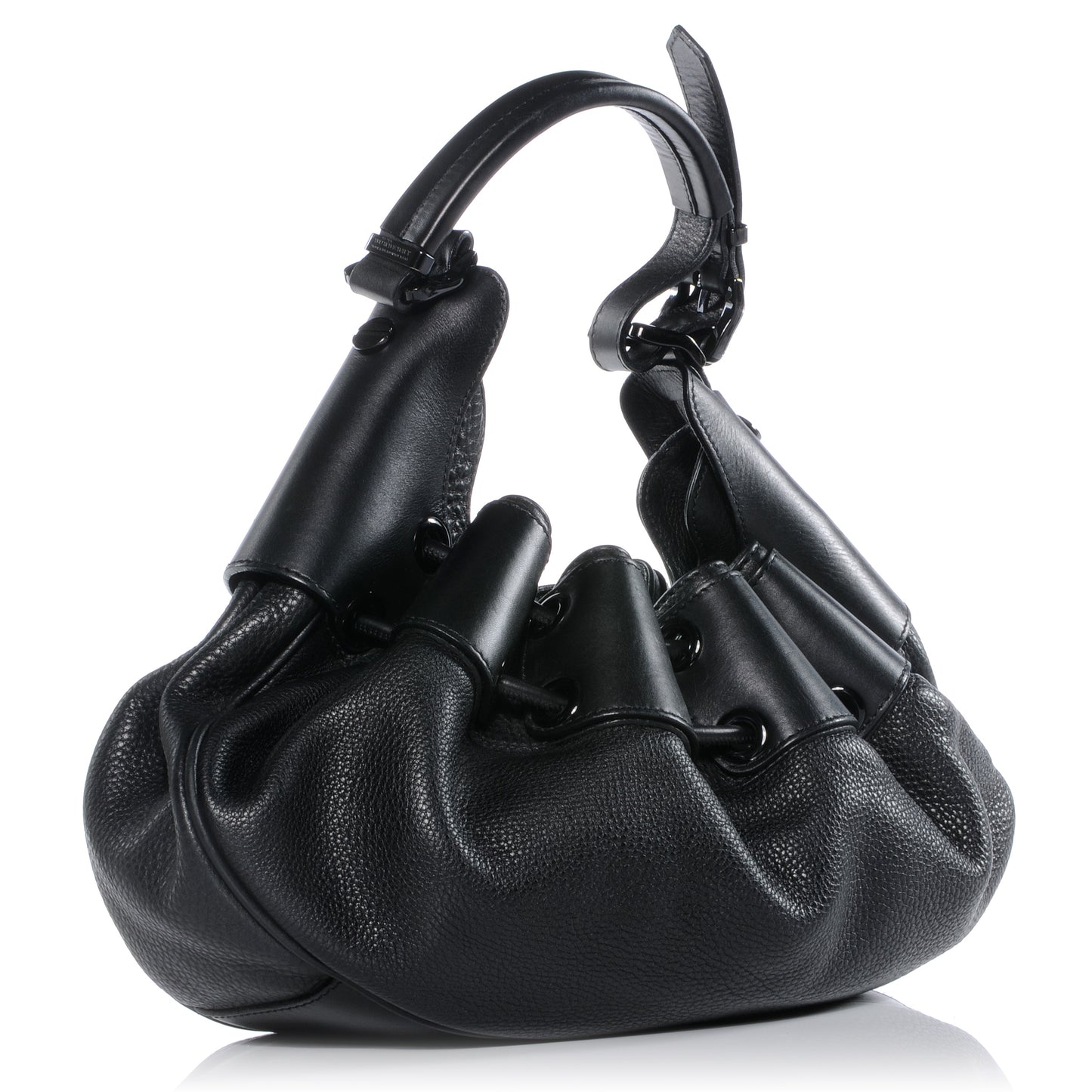 Prorsum Leather Warrior Hobo Black