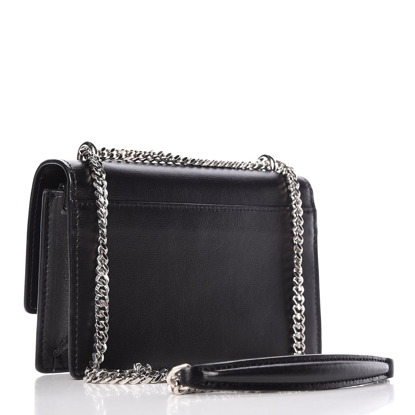 Calfskin Monogram Sunset Chain Wallet Black