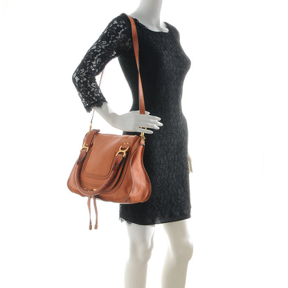 Chloe Calfskin Medium Marcie Satchel Suntan 2 of 7